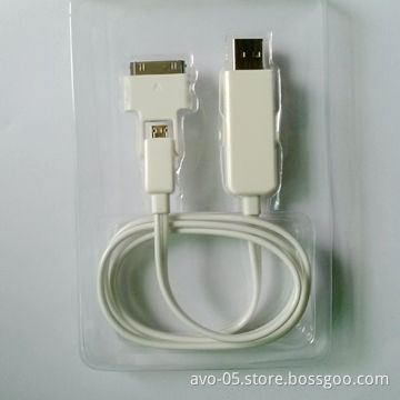 USB Flowlight Charging/Data Cable for iPhone, with 5V Input Voltage